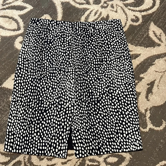 J crew skirt. Like new. Size 8. Blue and white. Lined. Zips in back. - Picture 3 of 4